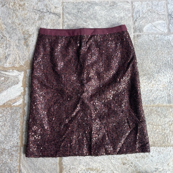 J. Crew Dresses & Skirts - J. Crew Purple Sequin Midi Skirt Size 4